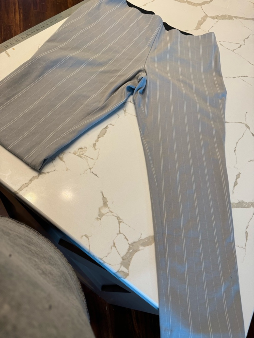 a new day Light Gray Pinstripe Trousers